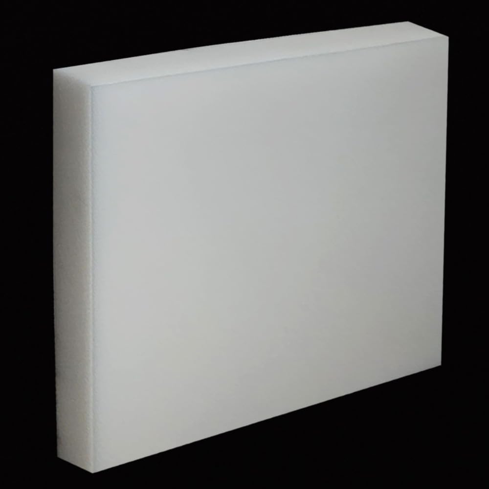 1 Pcs HDPE Plastic Sheet 1 inch Thick,Size 1" x 12" x 12" inch,High-Density Polyethylene(HDPE) Plastic Block for Machining,Home Improvements,DIY