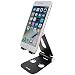 Cell Phone Stand, HOTOR Aluminum Adjustable Smartphone Desk Stand,Holder,Dock, For iPhone 6 6s Plus 5 5s 5c 7, iPad, Samsung ,Tablet(Black)