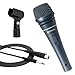CAROL Dynamic Vocal & Instrument Microphone for Live Performance Studio Recording and Podcast with Super Cardioid and XLR Cable Î£-Plus 1