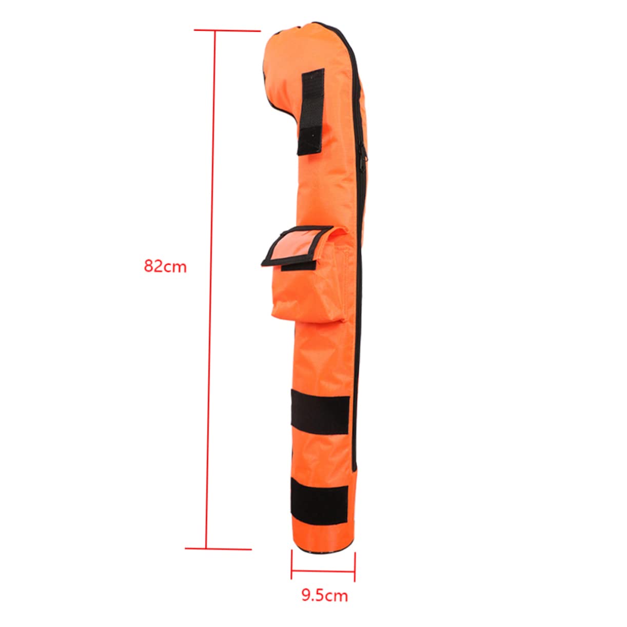 WHAMVOX Golf Club Tote Bag Multifunctional Portable Organizer with Material Strap and Outside Pocket Design for Easy Carrying Orange