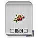 Food Scale, Kitchen Scales Digital Weight Food Grams and Ounces for Weight Loss Baking Cooking of NUTRI FIT, Max 11lb 1g Increment, Backlight LCD Smart Tare Stainless Steel, Easy to Use, AAA Battery