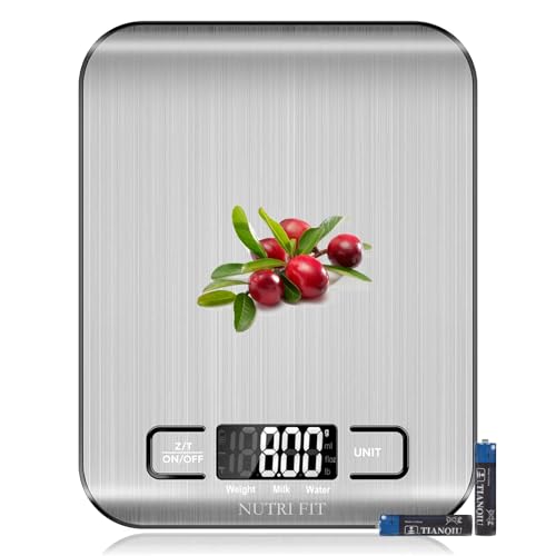 NUTRI FIT Food Scale Kitchen Scales Digital Weight Grams Oz for Weight Loss