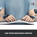 Logitech ERGO K860 Wireless Ergonomic Keyboard - Split Keyboard, Wrist Rest, Natural Typing, Stain-Resistant Fabric, Bluetooth and USB Connectivity, Compatible with Windows/Mac, Black - Image 5