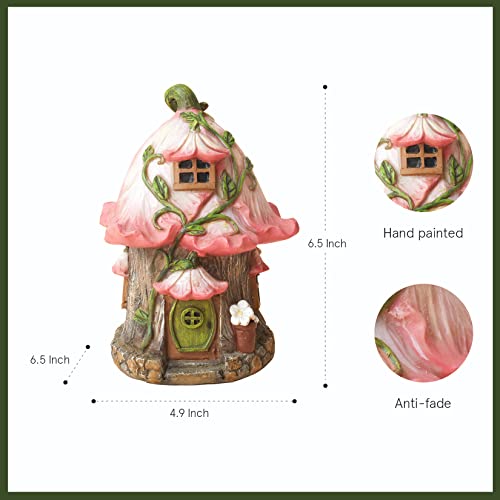 La Jolie Muse Fairy Garden Gnome Accessories Kit - Hand Painted Miniature Fairy House Dragon Figurine Set Of 4 Pcs, Indoor & Outdoor Ornaments Gifts For Girls Boys Adults #TOP1