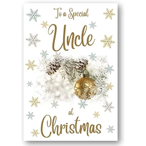 Second Ave Christmas Gold Bauble Card Cover