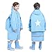 Produktbild CYC Kinderregenmantel Kinderregenjacke mit Schultasche und transparentem wasserdichtem und regensicherem tragbaren Regenmantel mit großer Krempe für Kinder Kinder Jungen Mädchen,Blau,M
