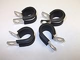abrazadera omega 1/2 home depot P Clips - Abrazaderas de acero inoxidable forradas de goma para tubos y manguitos