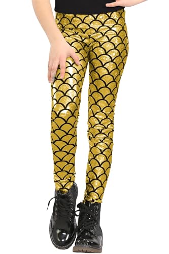 Pantalones de pescado para niña el regalo de sirena brillante para 11-12 años