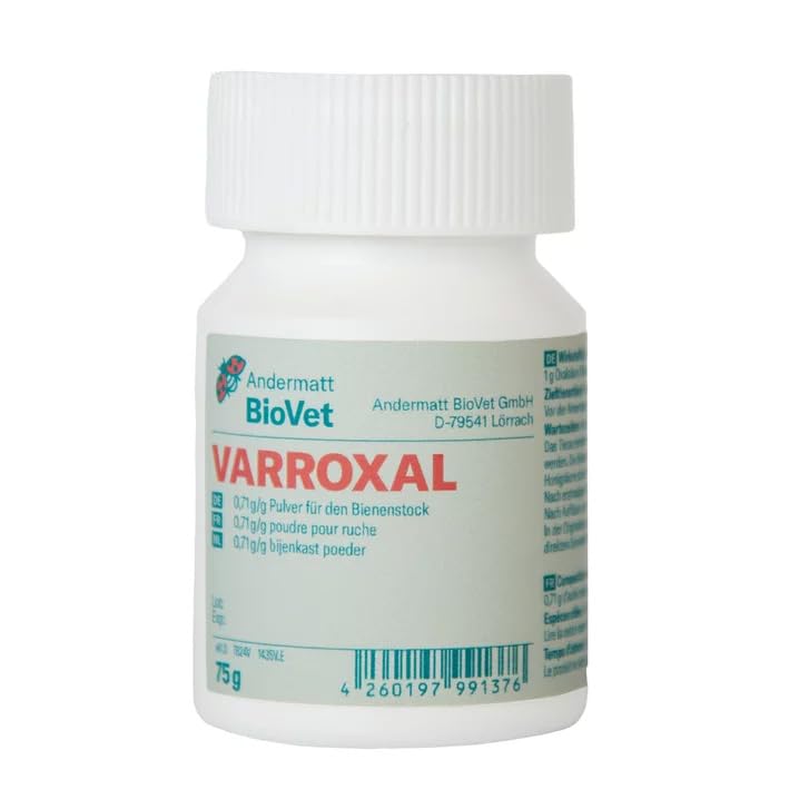 75g Andermatt BioVet Varroxal Bienenstock-Pulver - Oxalsäurepulver zum Verdampfen, Träufeln und Sprühen