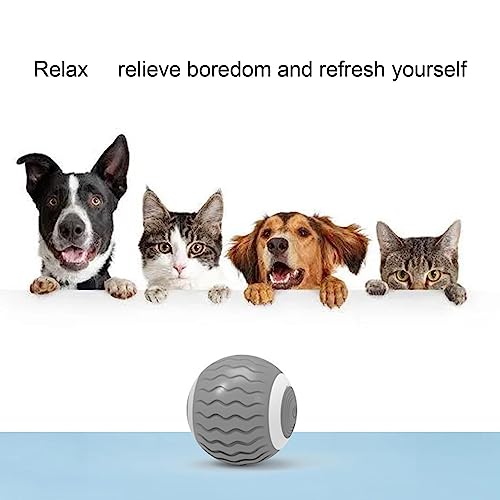 gato inteligente,Brinquedos Interativos para Gatos Bola Rolante - Recarregável 360° co rotação autom