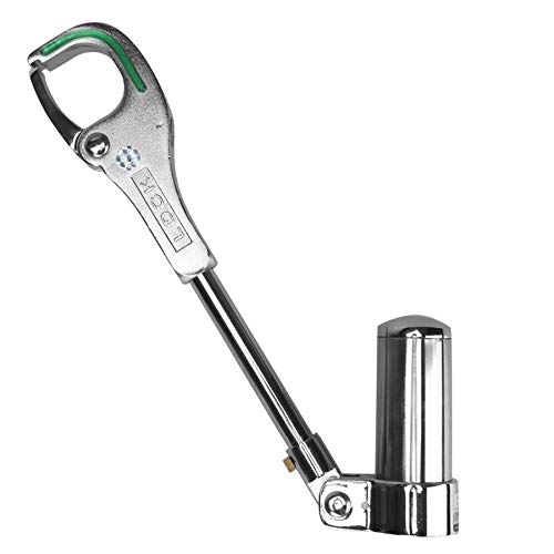 Universal Silver Color Quality Steel Car Interior Anti-theft Gear Handbrake Lock with 2