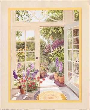 Garden Entrance Paper Tole 3D Decoupage Craft Kit size 8x10 inches