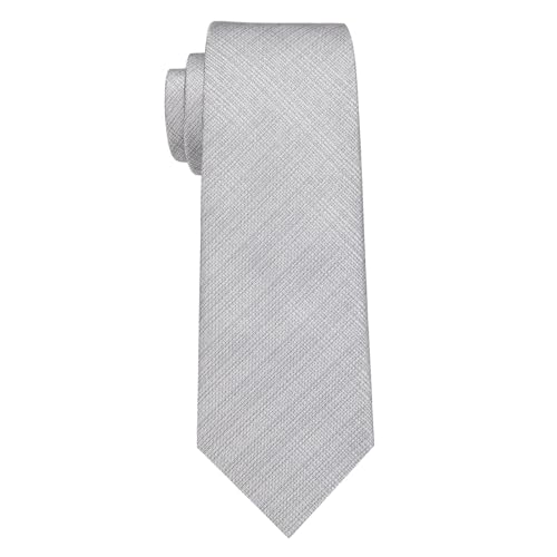 Image of YourTies Striped Ties for Men Classic Woven Silk Necktie with Handkerchief Cufflinks Set Formal Business Party Wedding