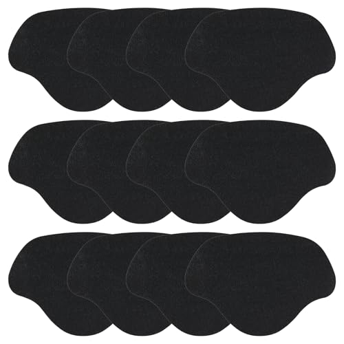 Image of 12 Pcs Shoe Heel Repair Patches, Self-Adhesive Inside Shoe Hole Patch Kit for Sneaker Mesh Sports Tennis Work Hiking, Quick Fix for Heel Wear and Toe Damage on Inner Heel or Toe Holes