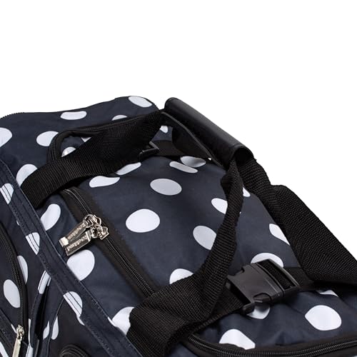 Image of Rockland Rolling Duffel Bag, Black, 22 inch