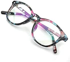 Eyewear Blueray Block Uv Protected Computer Glasses Cat Eye Round Shape Frame (Women)