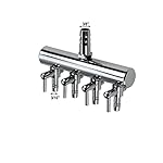 AQUANEAT 4 Way Aquarium Control Valve, Fish Tank Air Valve, Air Flow Distributor Splitter for Air Pump (Middle 4 Way) - Image 2