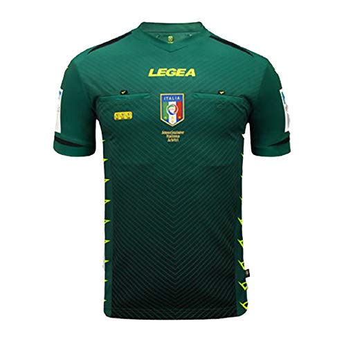 LEGEA 2020/2021 - Camiseta de árbitro AIA M/C para Hombre, Verde, M