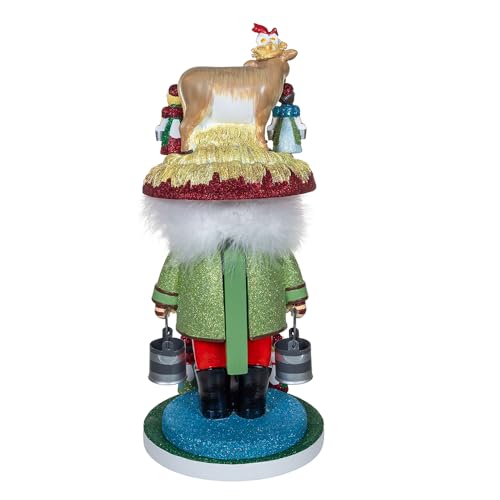 Kurt Adler 16.5-inch Hollywood Nutcrackers 8 Maids A Milking Nutcracker by Kurt S. Adler - Image 3