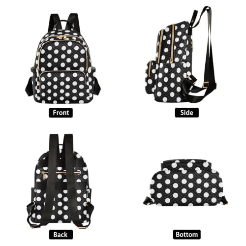 Image of ALAZA Big Polka Dot Women Backpack Purse Ladies Fashion Shoulder Bag Daypack Travel Bag 10L