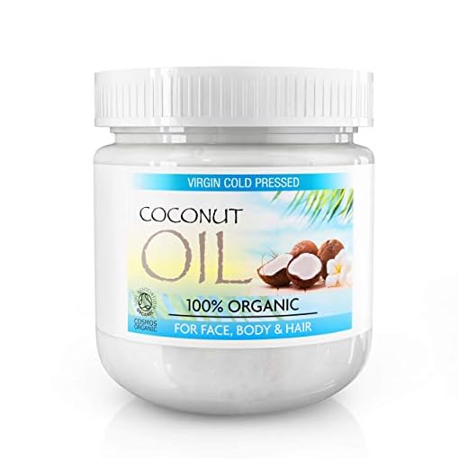 Aceite de coco virgen para el cabello hecho de coco puro sin refinar al 100%, aceite de coco extra virgen para la piel, el pelo y el rostro. Aceite de coco virgen y sin refinar por completo - Tarro de 500 gramos
