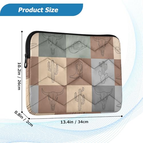 Funda para portátil 13-14 pulgadas, diseño Western miniatura 3