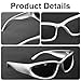 Sdfvsdg 3Pack Y2K Wrap Around Sunglasses for Men Women Silver Glasses Retro 90s Fashion Sport Shades Eyeglasses