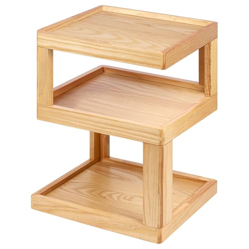 Ohoqiaqia Modern Minimalist End Table, 3 Tier Side Table with