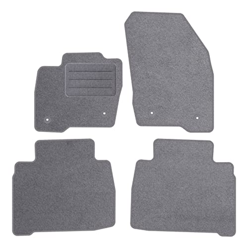 TEXER Textil Fußmatten Passend für Ford StreetKa 2003-2005 GRAU