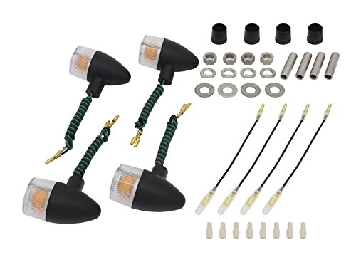SR400 POSH製　砲弾ウィンカー Amazon | ポッシュフェイス(POSH FAITH) バイク用品 クラシカル 砲弾