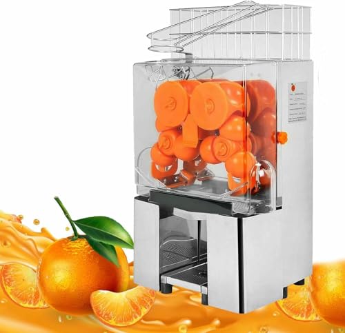 Exprimidor de Naranjas, exprimidor de Limones y cítricos, automático y de Alta Resistencia, con Capacidad para 22-30 Naranjas por Minuto.