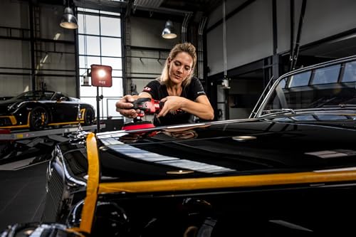 Flex Akku-Rotationspolierer 18 V PE 150 18-EC Set (mit Gasgebeschalter, einfache Drehzahlverstellung, ergonomisch) 533019