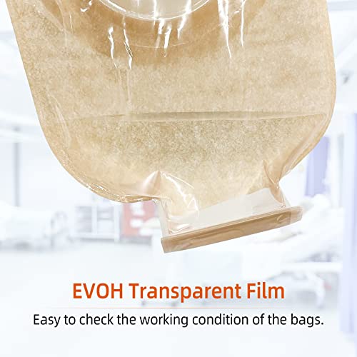 Ceeport 20 Pcs Colostomy Bags,One Piece Drainable Pouches,Ostomy Bags,Ostomy Supplies For Ostomy Ileostomy Stoma Care, Cut-To-Fit #TOP5