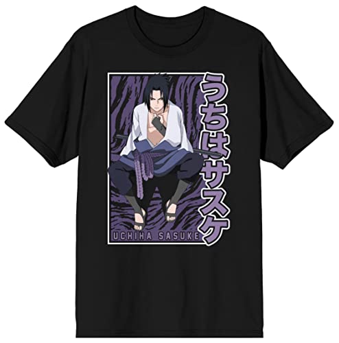Amazon.com: Naruto Shippuden Sasuke Uchiha Character Men's Black
