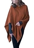Viverano Women's 5-Way Knit Poncho Sweater Pullover Topper, 100% Organic Cotton Super Soft...
