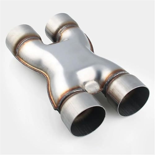Escape de coche de cuatro vías en acero inoxidable premium de 2.25 pulgadas