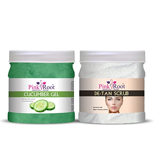 Image of Pink Root Cucumber Gel 500gm with De-Tan Scrub 500gm
