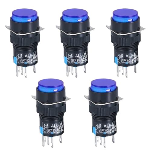 Interrupteur bouton LA16 résistant pour remplacer vos commandes de machines 6V