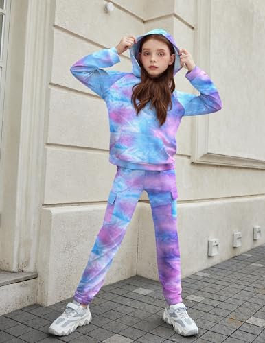 Image of Arshiner 2 Pieces Girls Outfits Fall Sweatsuits Sweatshirts and Sweatpants