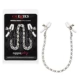 CalExotics Exotics Novelties Nipple Play Crystal Chain Nipple Clamps SE-2617-05-2 Black 1 Count