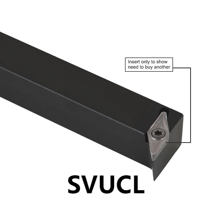 1pc SVUCR-2020K16 Turning Tools Holder 20mm S Type Lathe Toolholder VNMG Inserts Lathe Metal Lathe Tools CNC External Holders(SVUCR-1616H11)