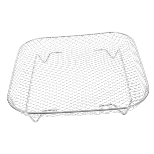 Luxshiny Square Air Fryer Wire Rack Cooking Rack for Baking Steaming and Grilling Multi Functional Insert Shelf for Enhanced Cooking Efficiency