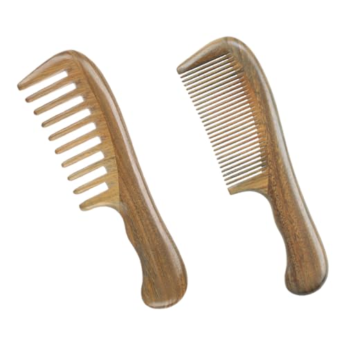 Peigne en bois de santal antistatique pour un massage relaxant du cuir chevelu
