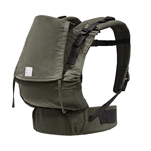 Stokke Limas Carrier Flex, Olive Green - Full-Buckle Baby Carrier - Ergonomic with Adjustable Features - Three Carrying Options - Safe for Babies from 1 Month/8.8 lbs to 44.1 lbs