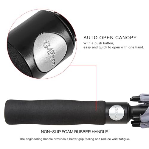 Image of G4Free 47 /54 /62 /68 Inch Automatic Open Golf Umbrella Oversize Extra Large Double Canopy Vented Windproof Waterproof Stick Umbrellas