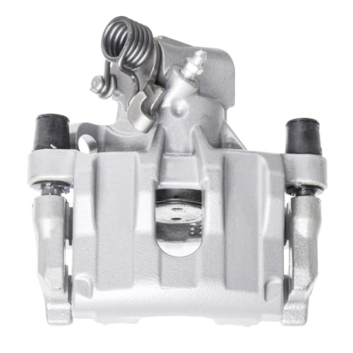 Image of Detroit Axle - Rear Left Brake Caliper for Ford Focus Volvo C70 C30 S40 V50 | Mazda 3, Driver Side Disc Brake Caliper with Bracket Replacement