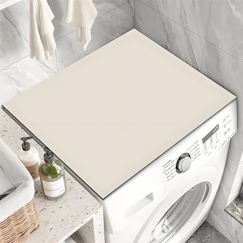 Odot Housse de Machine à Laver Top 60x60cm Couleur Unie, Antidérapant Housse de Machine à Laver pour Machine à Laver ou Sèche-Linge Buanderie...