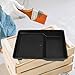Kisangel 2pcs Black Plastic Paint Tray Set with Roller Holder and Liner, Paint Roller Tray Organizer for Wall Painting and Home Improvement Tools
