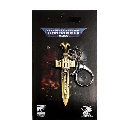 Image of Starforged Warhammer 40000 Thunderhammer & Thunderhead KeyChain Space Marines Astartes WH40 Jewelry