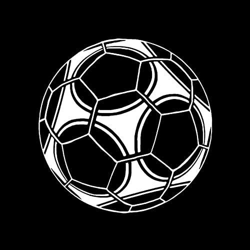 SCSHY Engomada del Coche 12,5 * 12,5 Cm Personalizado Fútbol Deporte Decoración Coche Pegatina Vinilo Silueta Accesorios Cover